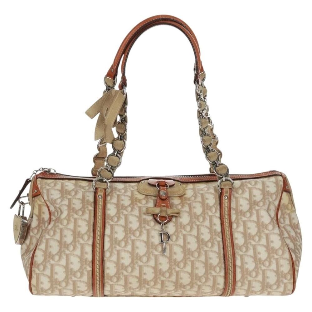 Dior Trotter Romantic Boston Bag Beige